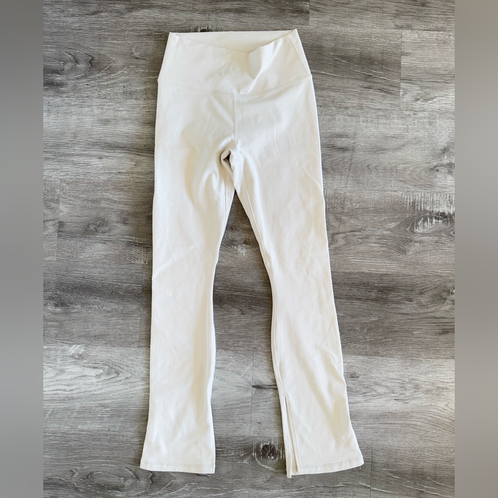 Fabletics Cream PowerHold Leggings